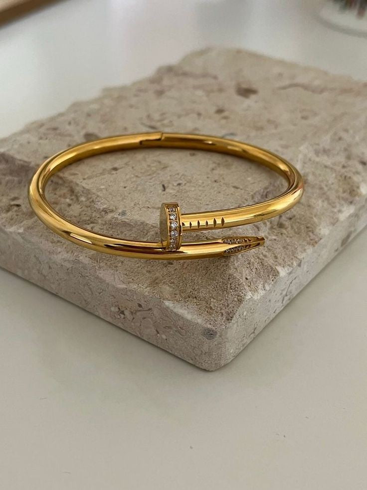 Diamond studded Nail Bracelet