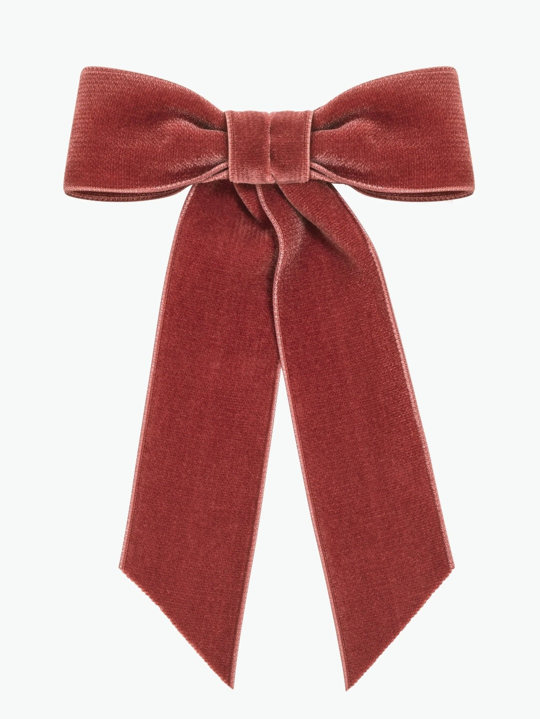 Rose Wide Velvet Bow