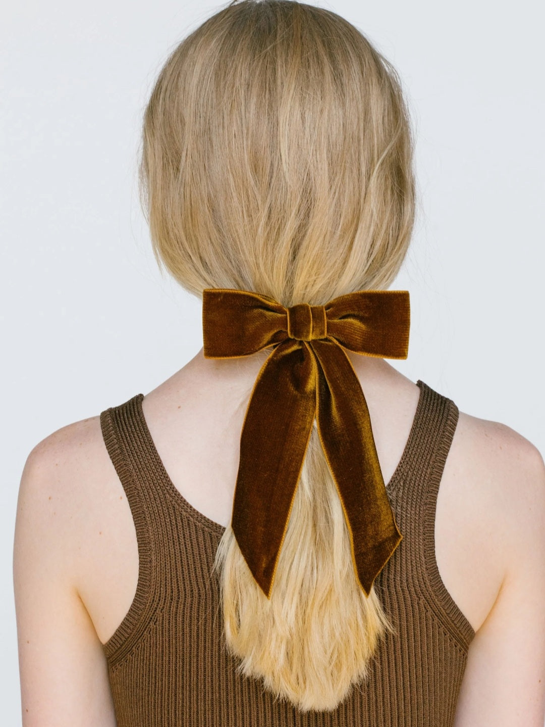 Topaz Wide Velvet Bow