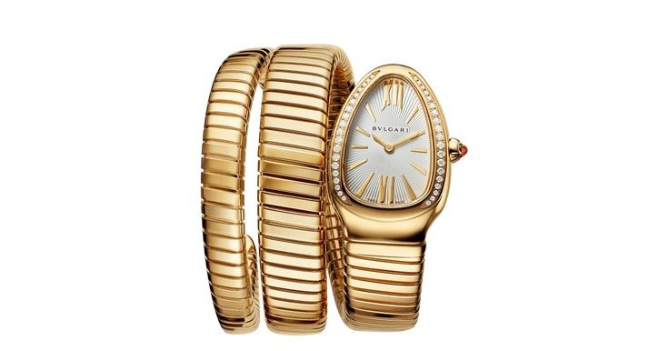 Serpent Watch in Gold
