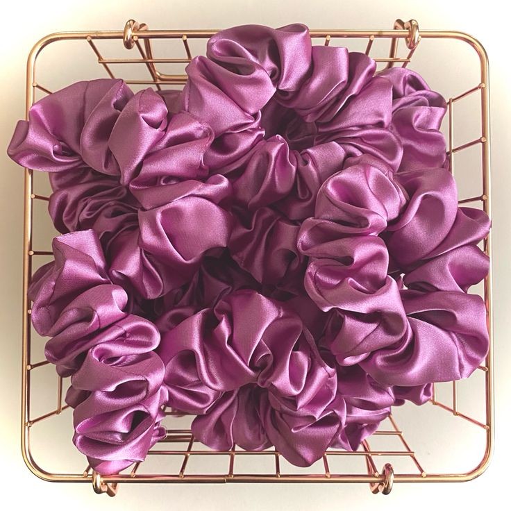 flora satin scrunchie