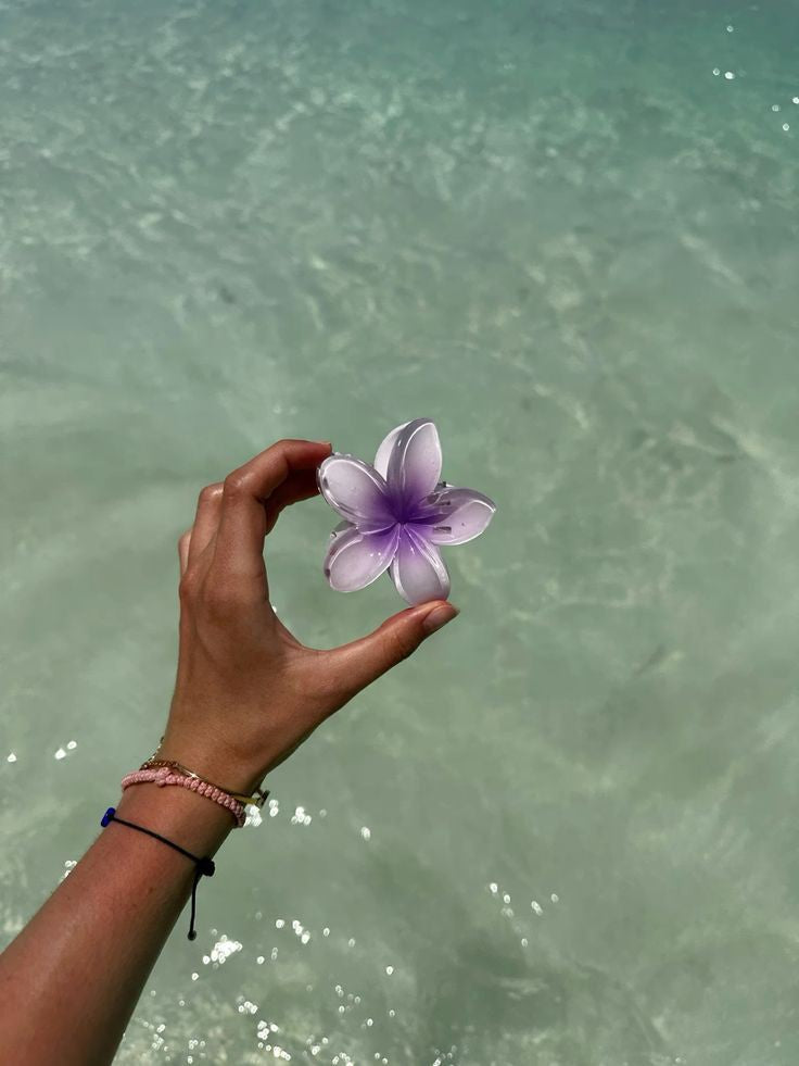 LAVENDER flower clip