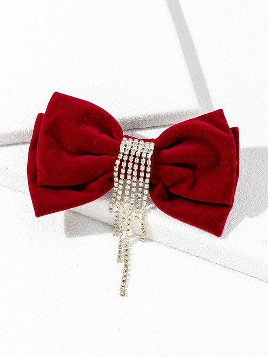 Ruby Velvet Bow