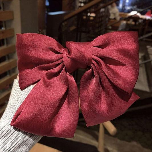 Merlot Satin Bow