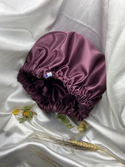 purple elastic bonnet