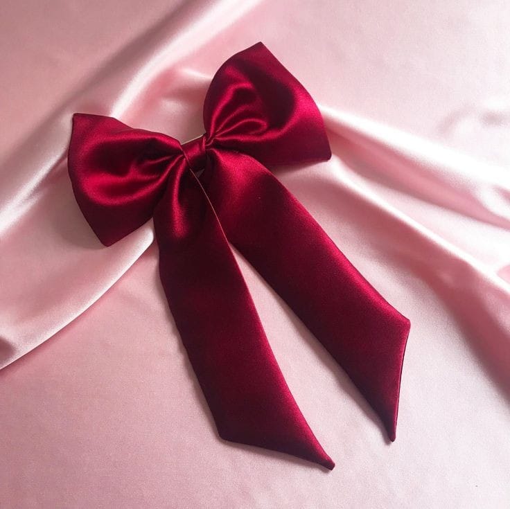 Rose Satin Bow