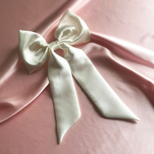 Ivory Satin Bow