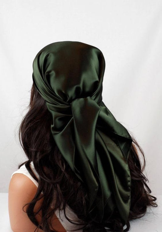 emerald city satin scarf