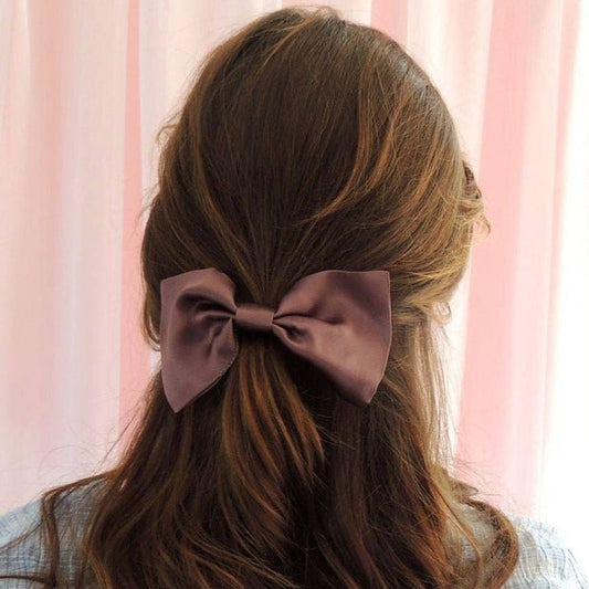 Choco Chip Satin Bow